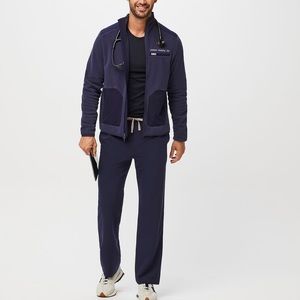 (A8) Figs Pisco Basic Pants,‎ Navy, Size Large